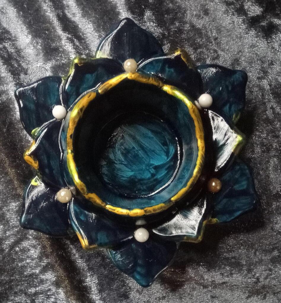 Pentart Glas- und Porzellanfarbe 30ml - blau - Bastelschachtel