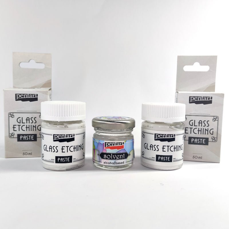 Pentart Glasätzungspaste 2x50ml im Set mit Verdünner