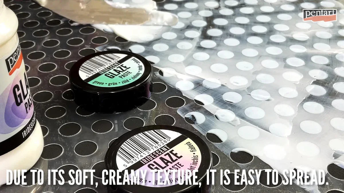 Pentart Glaze paste 100ml - smaragdgrün - Bastelschachtel