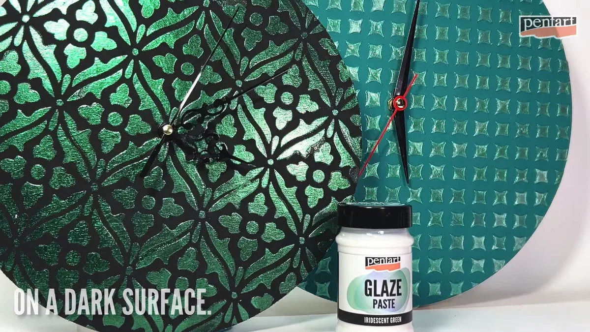 Pentart Glaze paste 100ml - smaragdgrün - Bastelschachtel