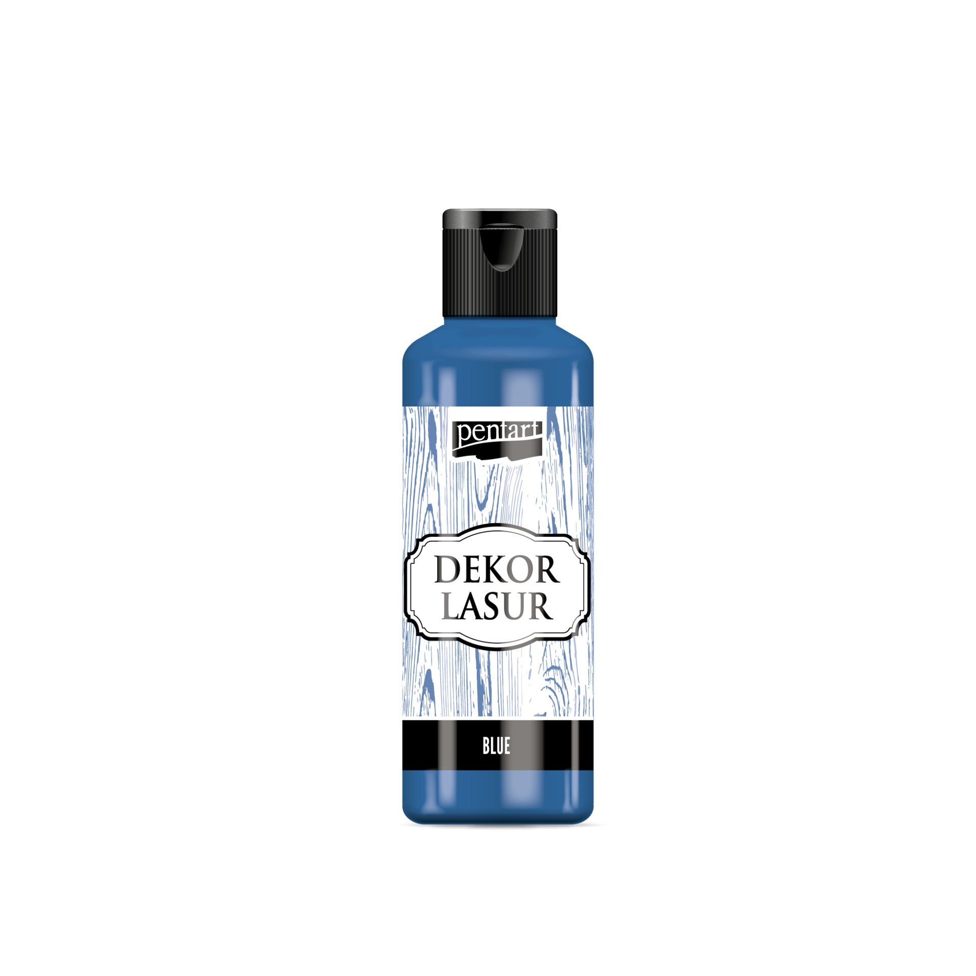 Pentart Holzlasur für Innenbereich 80ml - blau - Bastelschachtel