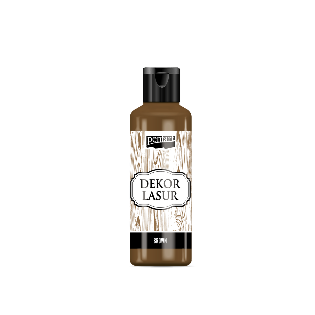 Pentart Holzlasur für Innenbereich 80ml - braun - Bastelschachtel
