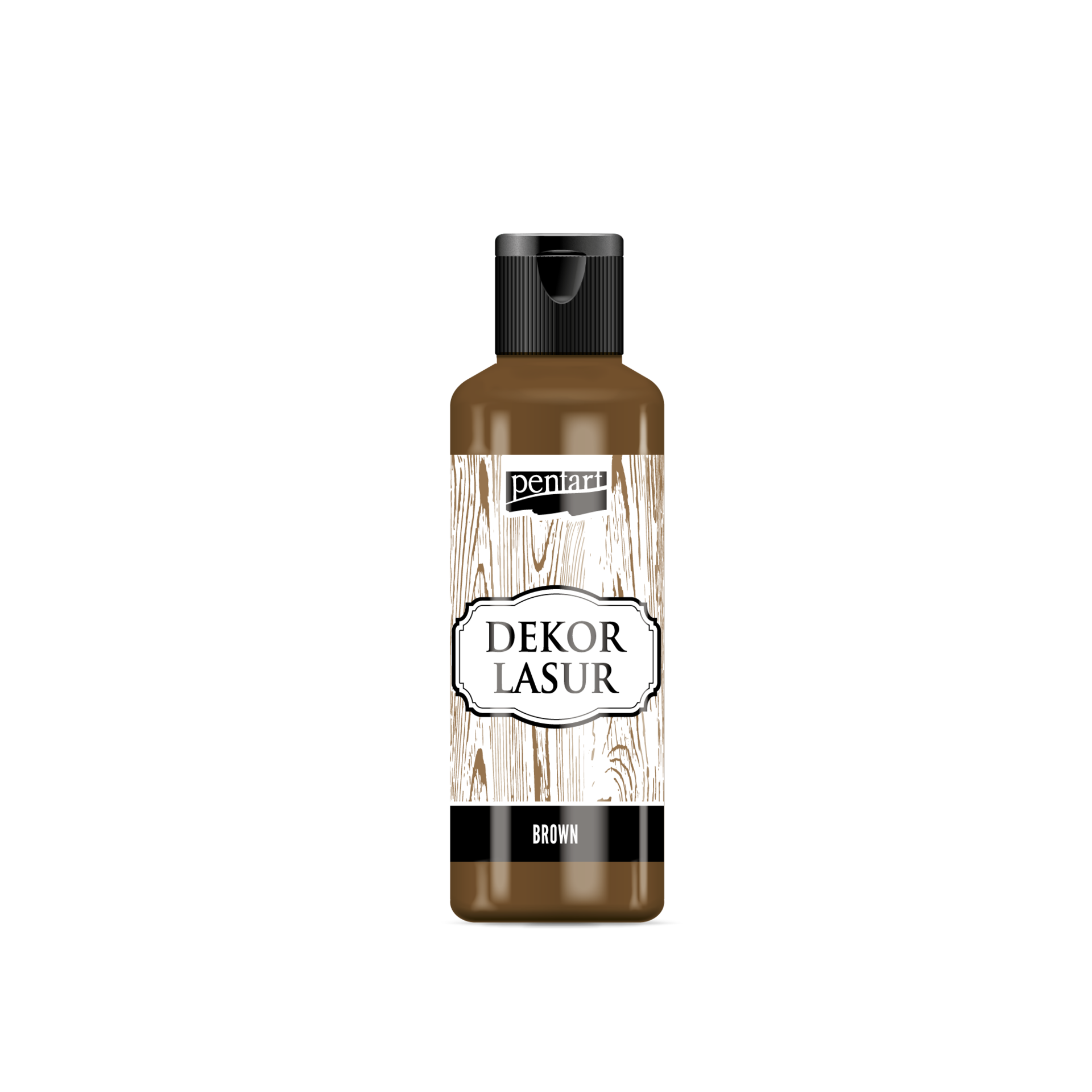 Pentart Holzlasur für Innenbereich 80ml - braun - Bastelschachtel