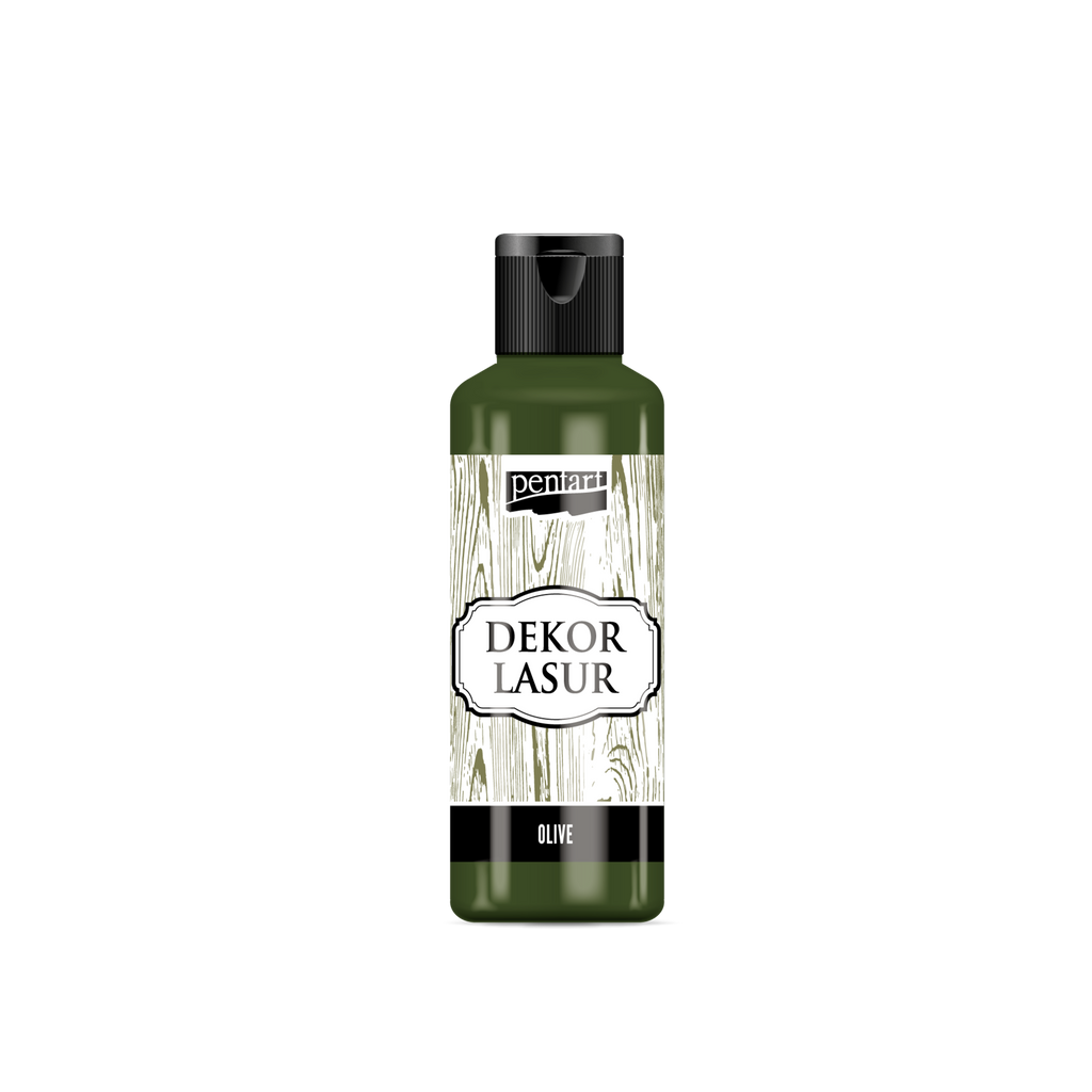 Pentart Holzlasur für Innenbereich 80ml - olive - Bastelschachtel