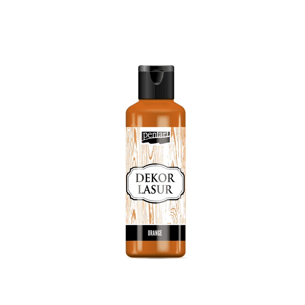 Pentart Holzlasur für Innenbereich 80ml - orange - Bastelschachtel