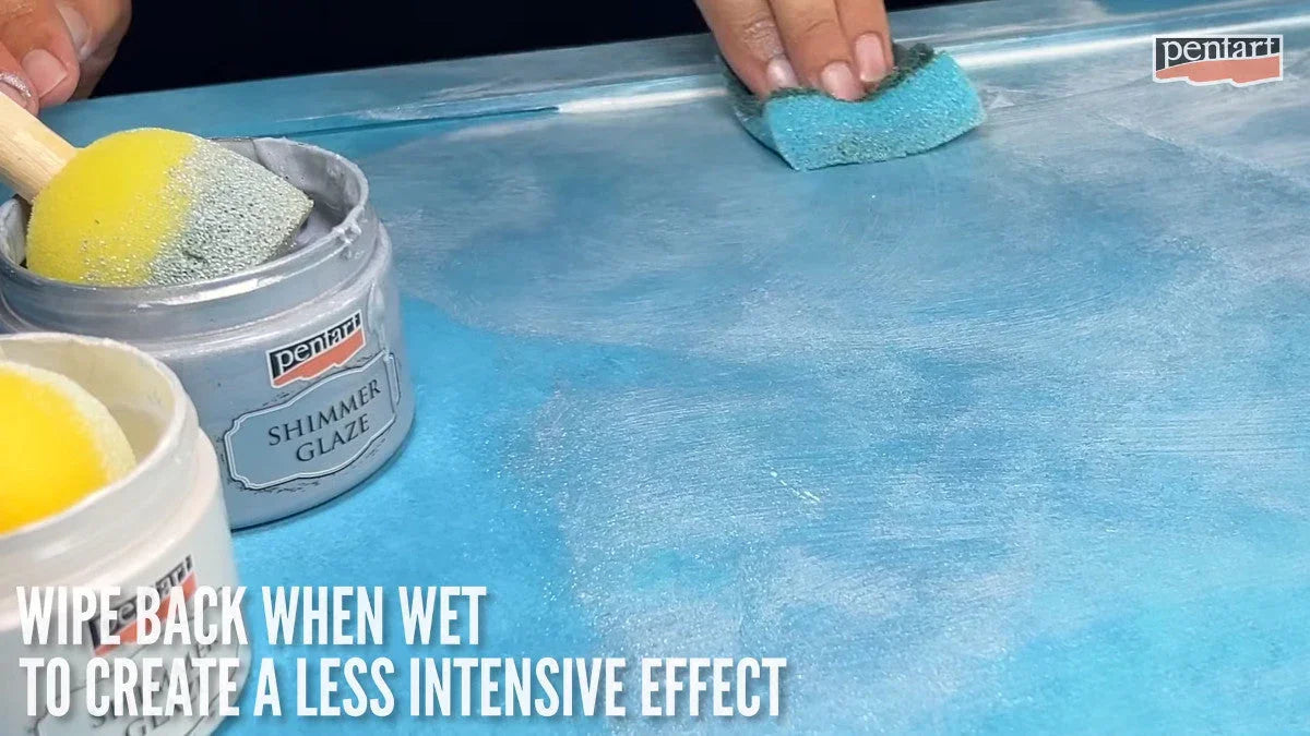 Pentart Shimmer glaze 150ml - gold - Bastelschachtel