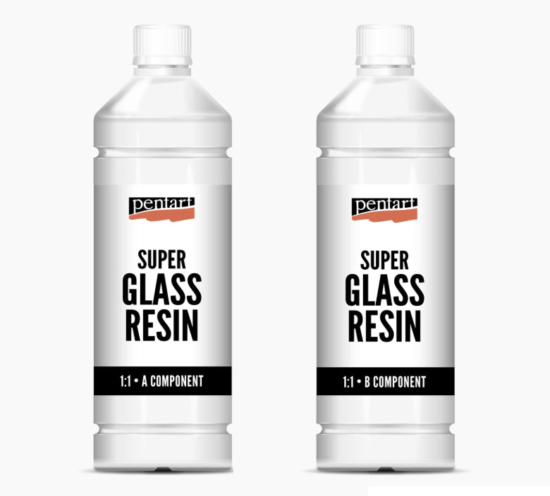 Pentart Super Glasharz 2x250ml - Bastelschachtel