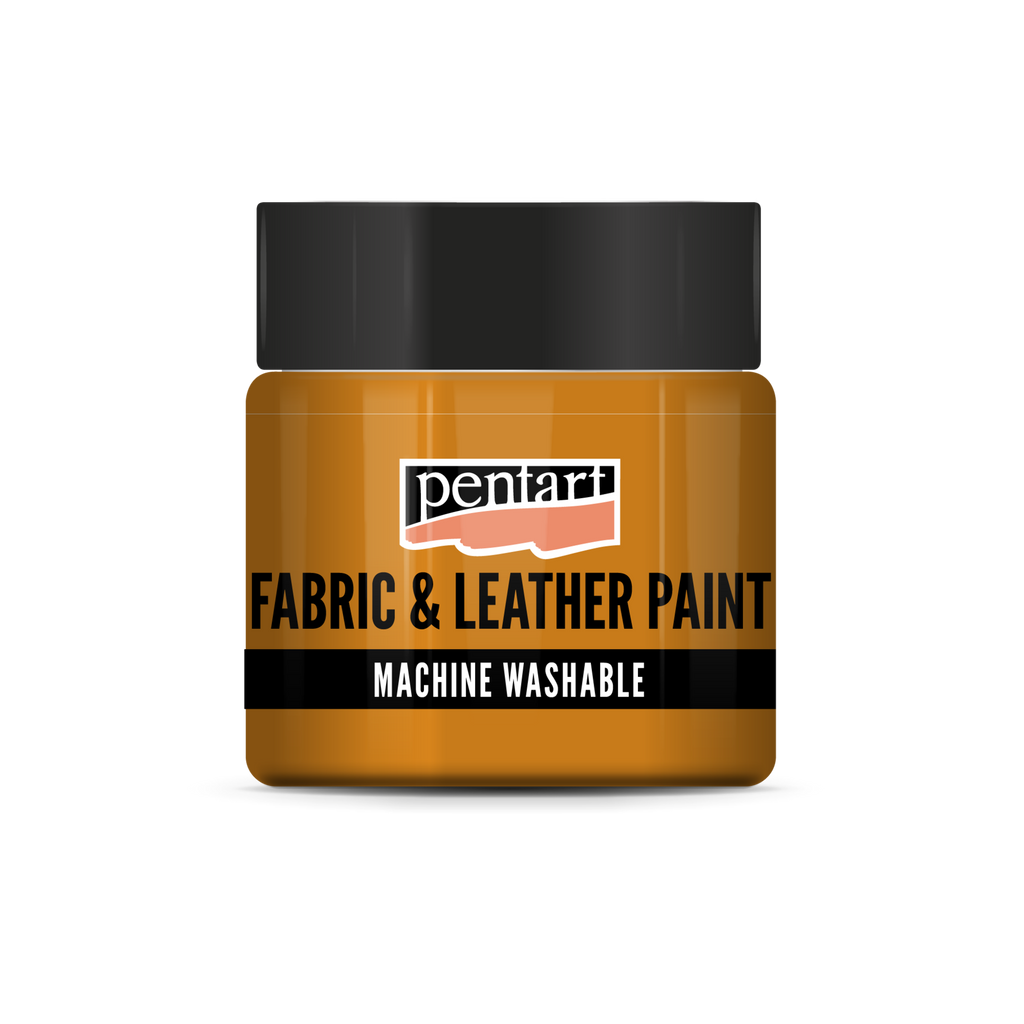 Pentart Textil- und Lederfarbe 50ml - orange - Bastelschachtel