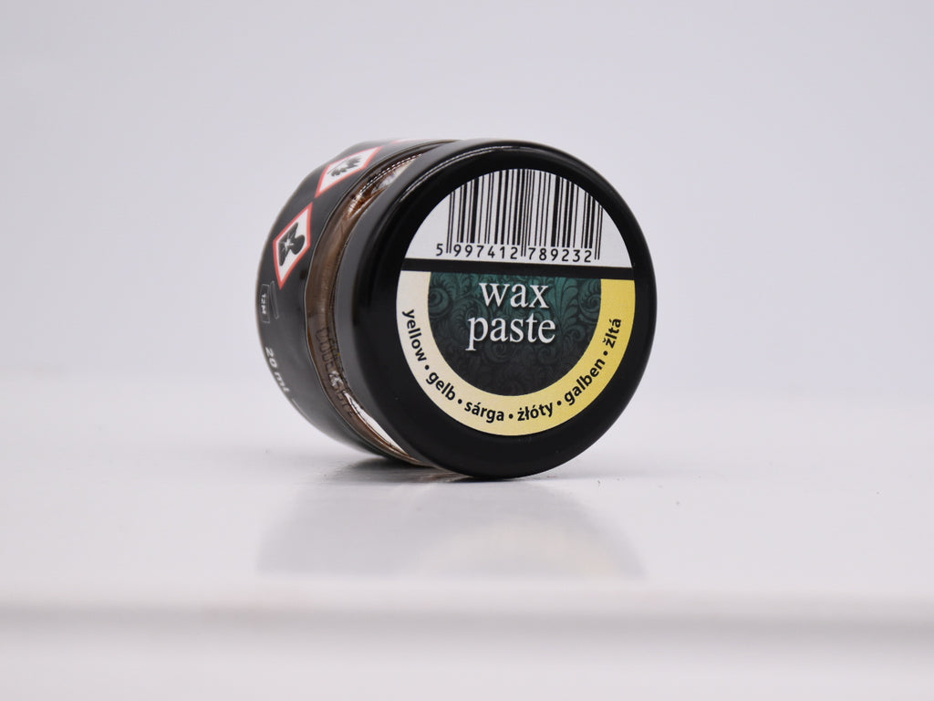 Pentart Wachspaste colored 20ml - gelb - Bastelschachtel