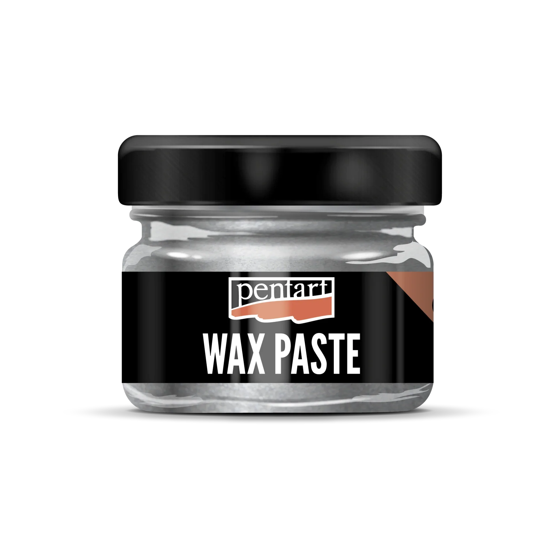 Pentart Wachspaste metallic 20ml - silber - Bastelschachtel
