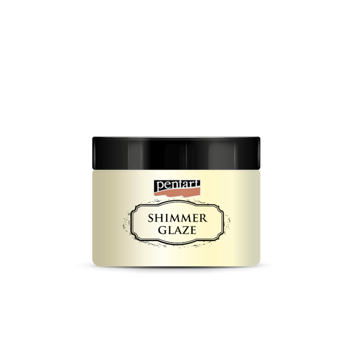 Pentart Shimmer glaze 150ml - pearl white