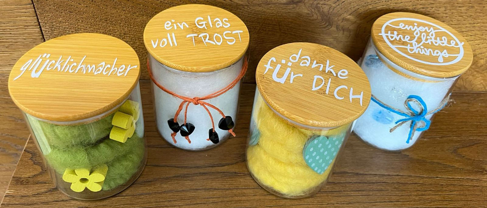 Personalisierte Vorratsgläser - Bastelschachtel