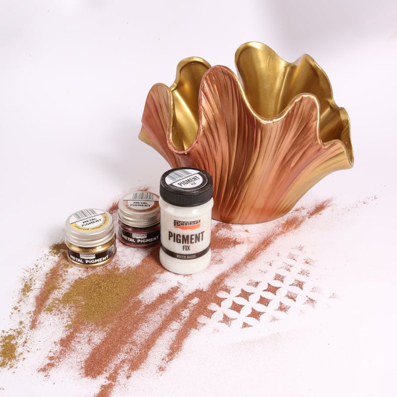 Pentart Metall Pigment 20g - antikgold - Bastelschachtel - Pentart Metall Pigment 20g - antikgold