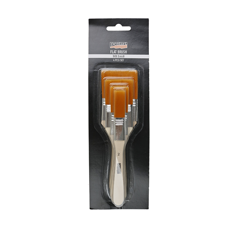 Pinselset 4-teilig, 2 - 8 - Bastelschachtel