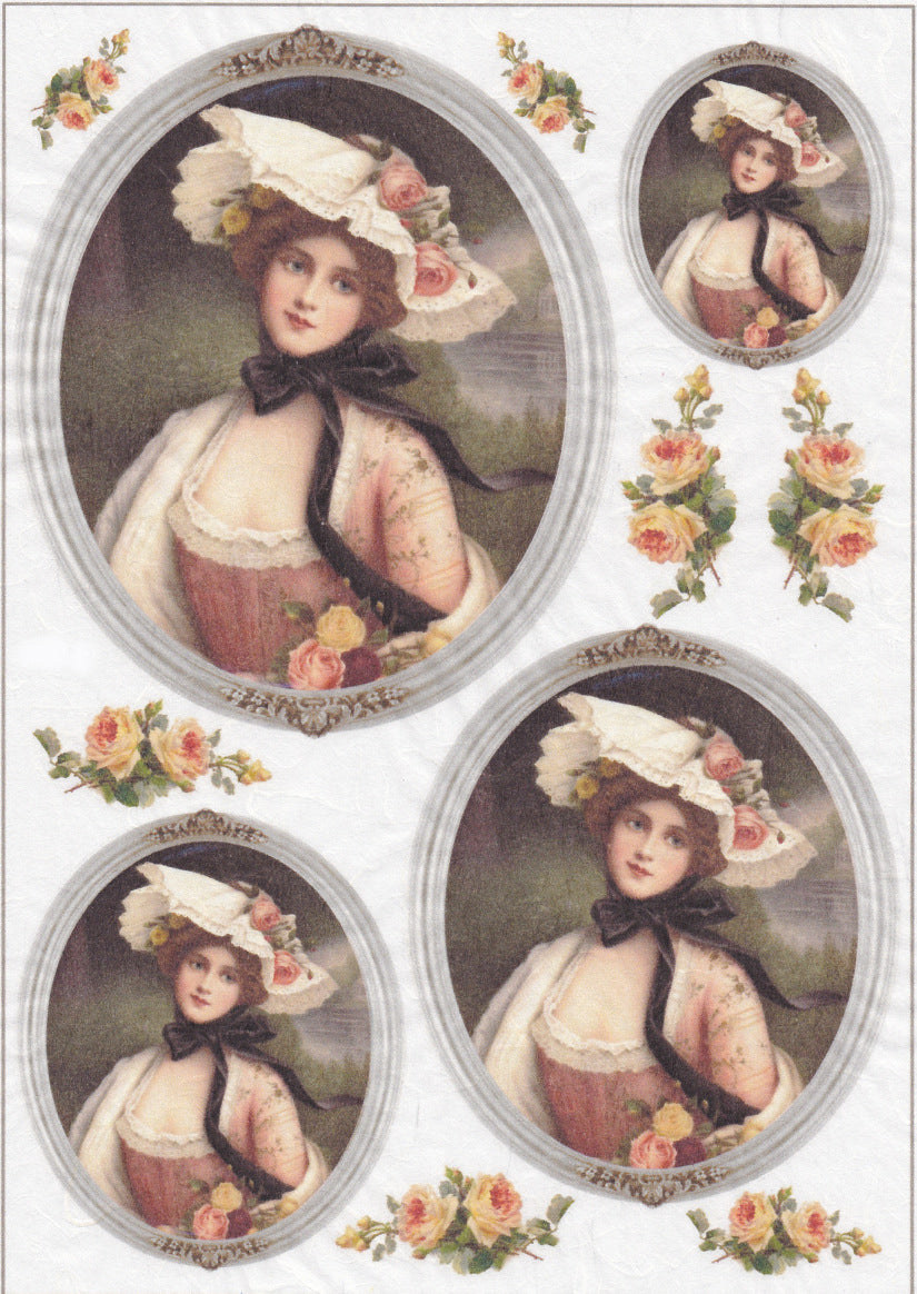 Reispapier A4 - Madame bovary - Bastelschachtel