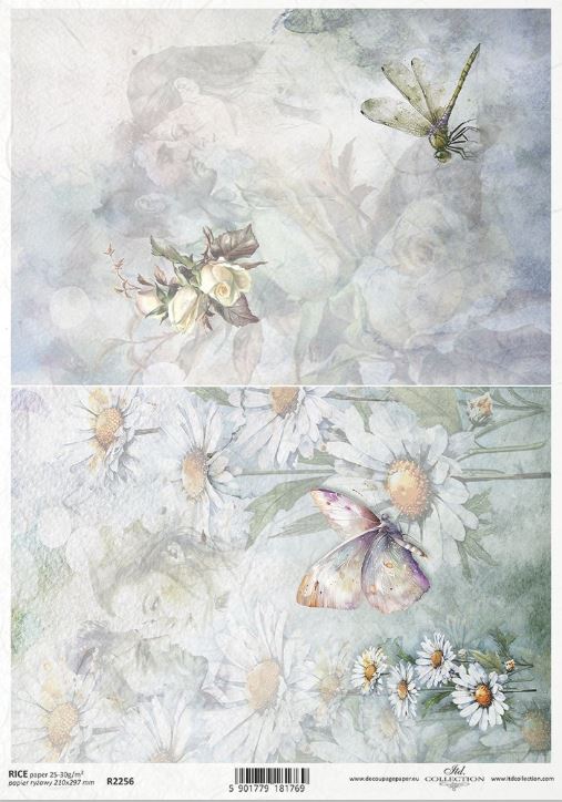 Reispapier A4 - Summer Love Story - Bastelschachtel