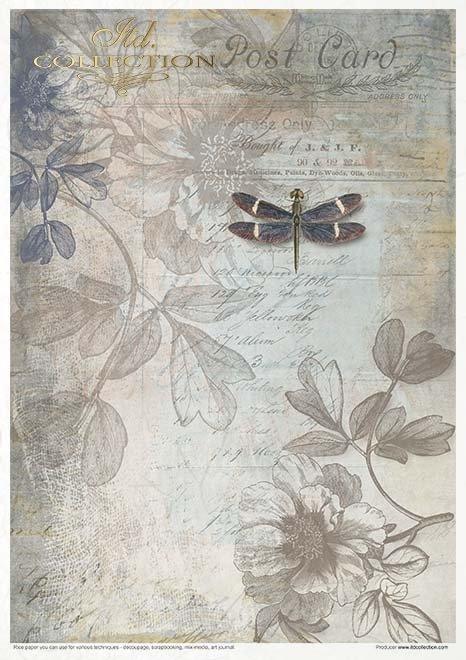 Reispapier Kreativ Set- Evening meadow - Bastelschachtel