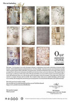 Reispapier Kreativ Set- Old Diary - Bastelschachtel