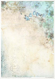 Reispapier Kreativ Set- Summertime in blue - Bastelschachtel