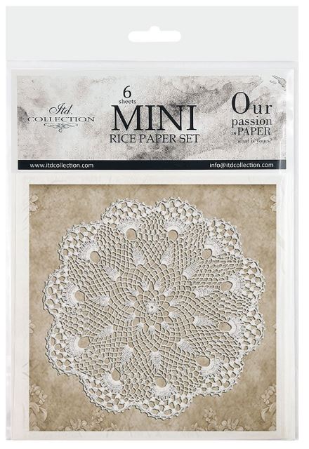 Reispapier Mini Set - Bastelschachtel
