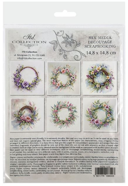 Reispapier Mini Set - Bastelschachtel