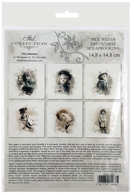 Reispapier Mini Set - Bastelschachtel
