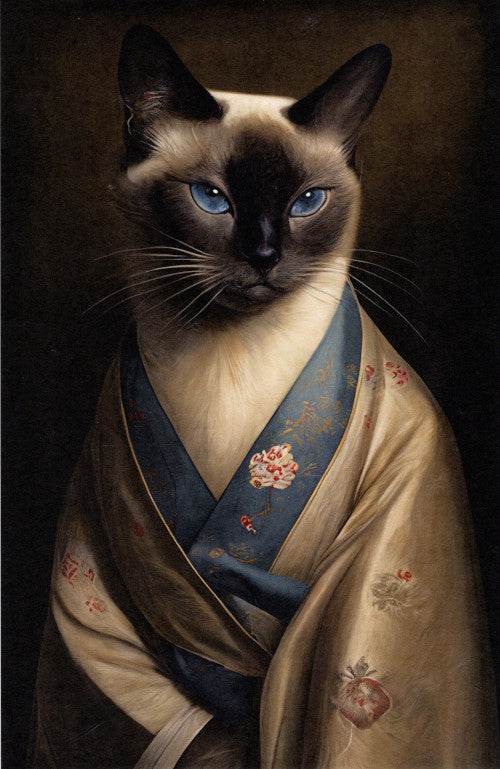 Reispapier A4 - Japanese cat