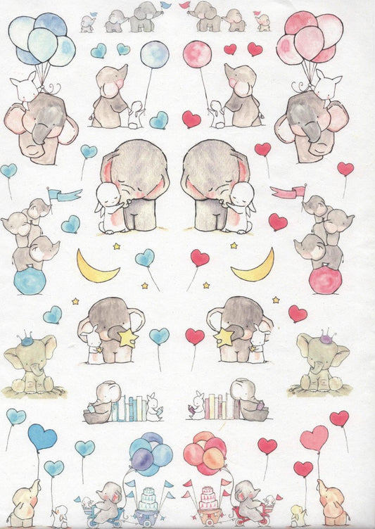Reispapier A4 - Best friends