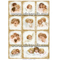 Reispapier 32x45cm - Sweet angels