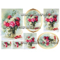 Reispapier 32x45cm -  Classic rose bunch