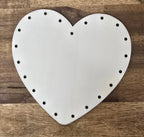 Korbboden Set Herz - für Peddigrohr 3mm - Bastelschachtel - Korbböden/ Peddigrohr - 