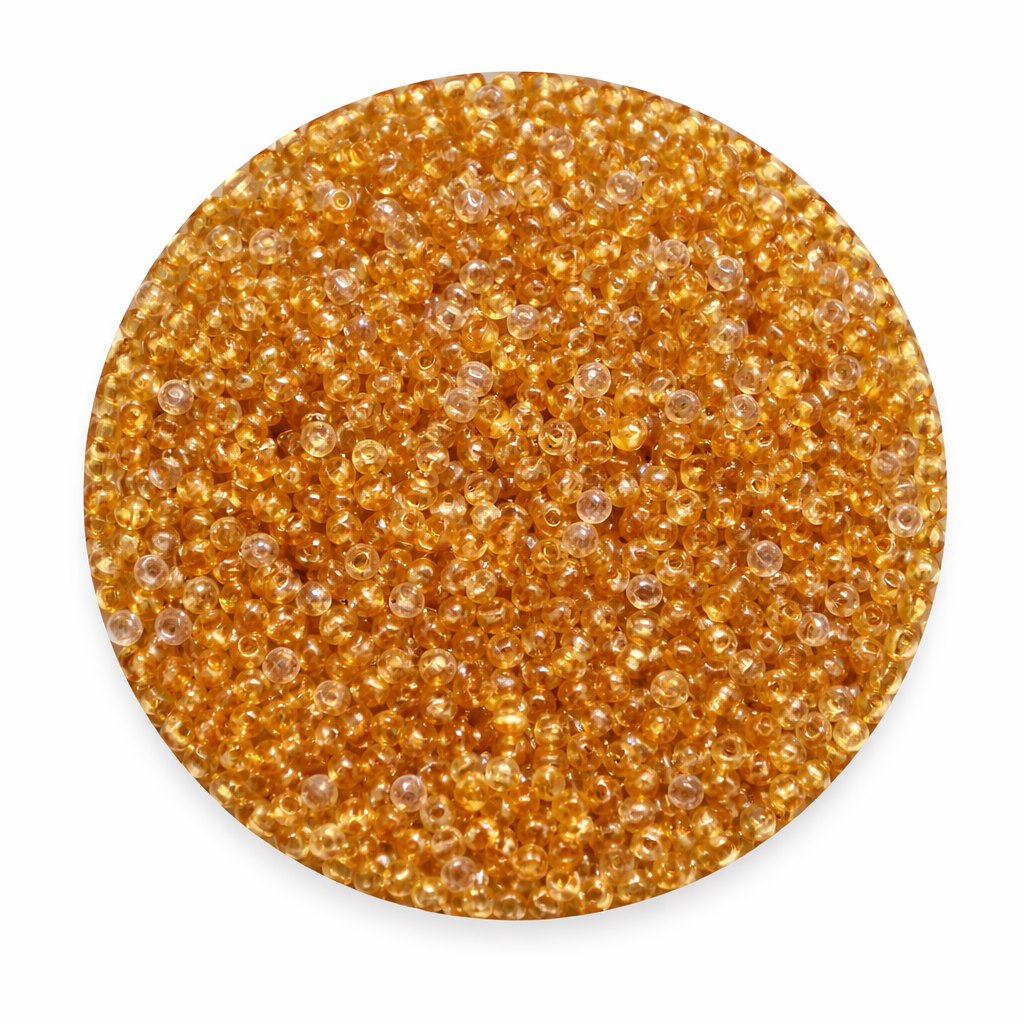 Rocailles Glasperlen 2mm bernstein