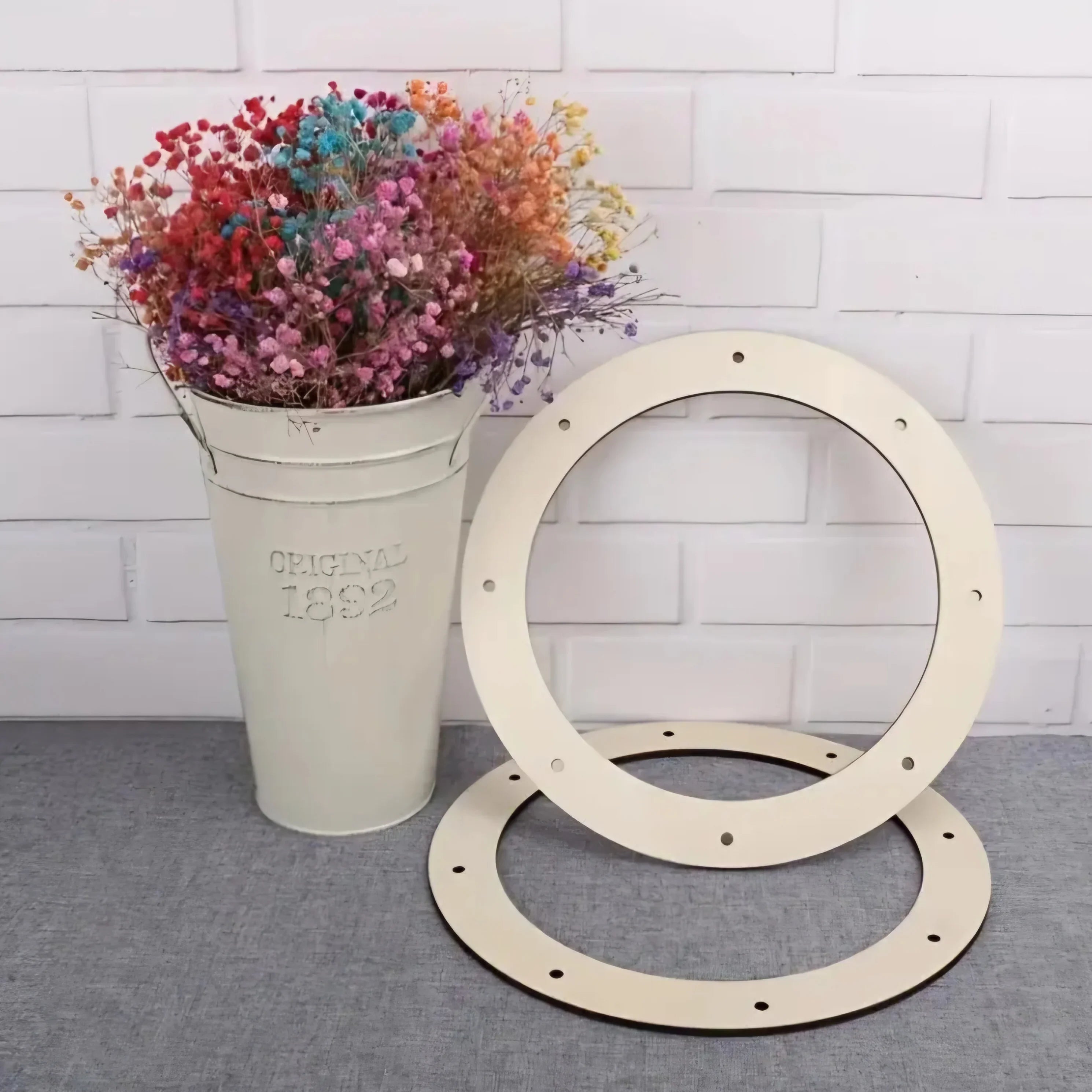 Holz Kranzrahmen im 3er Set - 15cm, 25cm 30cm - Bastelschachtel - Offline Shop - 