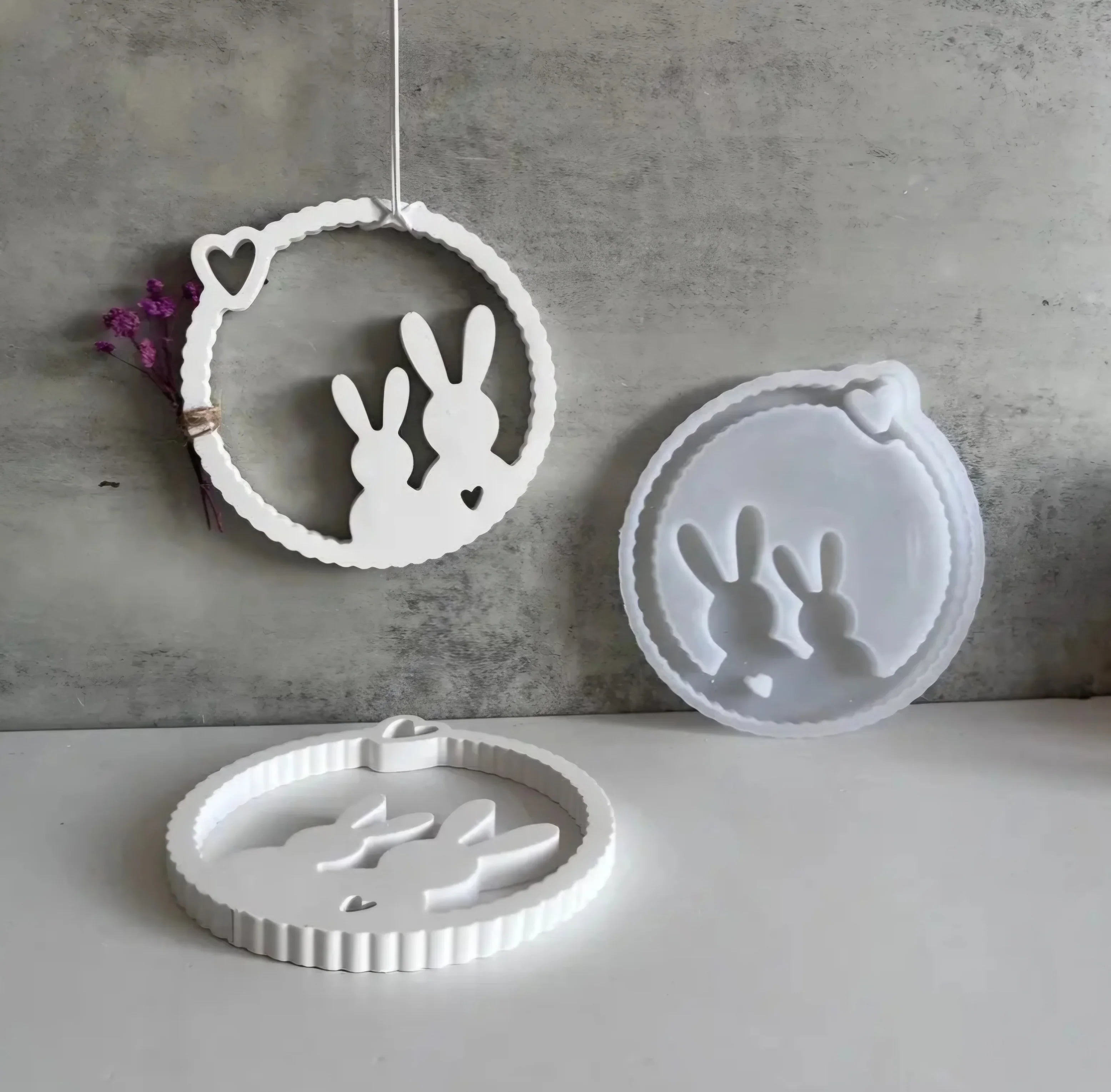 Silikonform - Osterkranz - Türkranz - Bastelschachtel - Präge/ Gieß/ Silikonformen - 