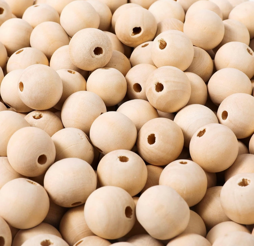 Holzperlen natur 20mm