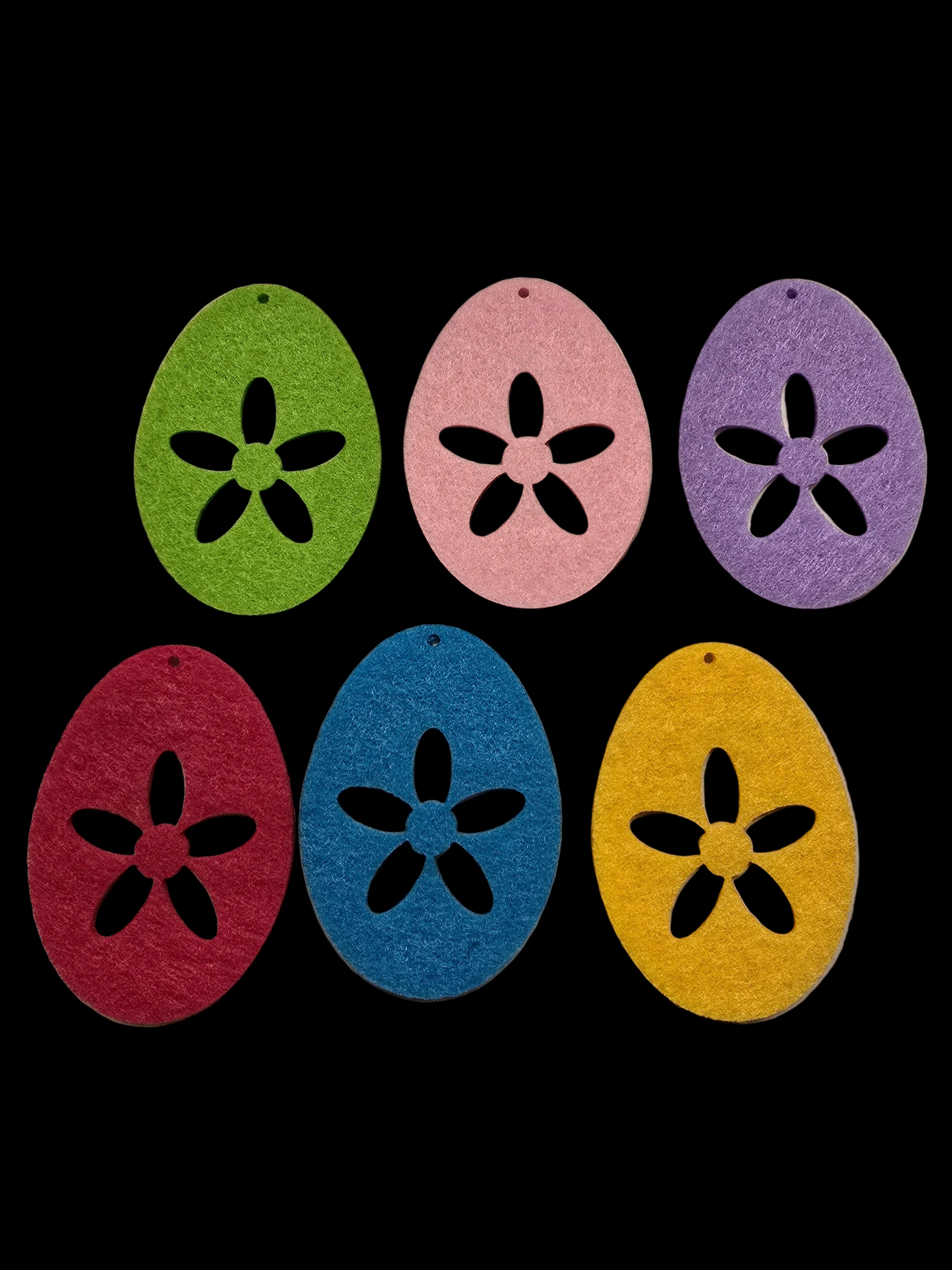 Filzset Ostereier bunt 6er