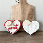 Silikonform - danke Mama Teelichthalter