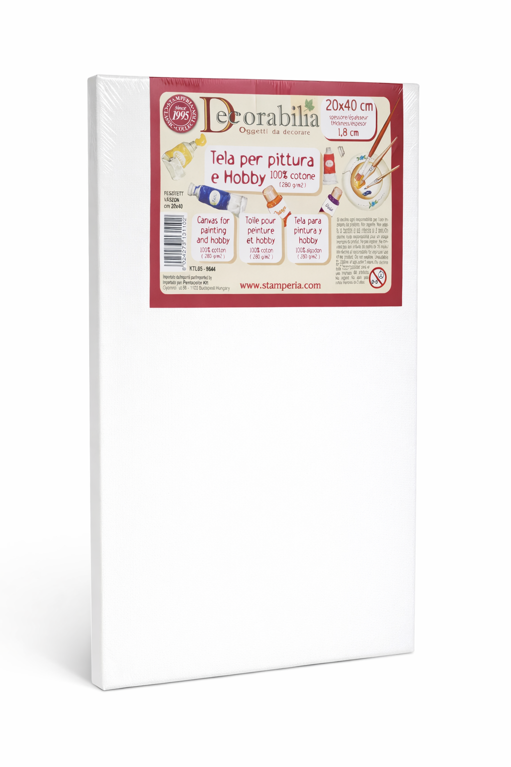 Leinwand 20x40cm Keilrahmen