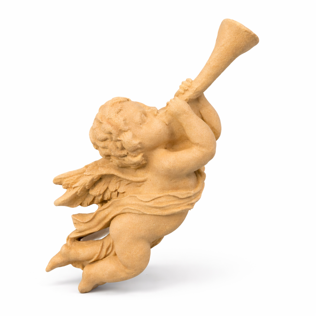 Engel mit Trompete Figur
