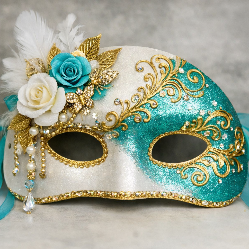 Leermaske zum Anmalen - 4er Set