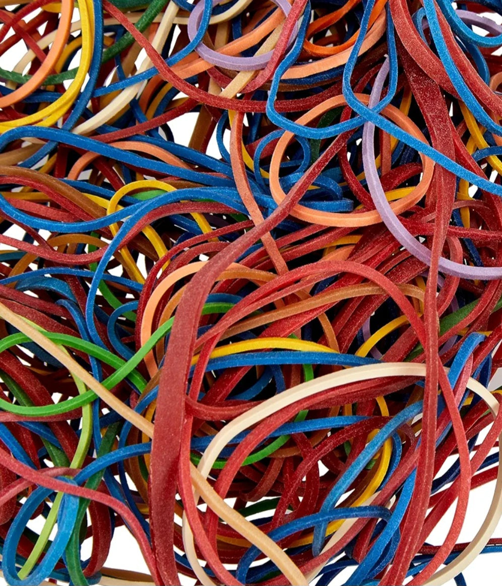 Gummiringe 50g bunt verschiedene Größen