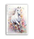 Reispapier Pferd Lippizaner A5 oder A4 - Bastelschachtel - Reispapier - Animals_0243