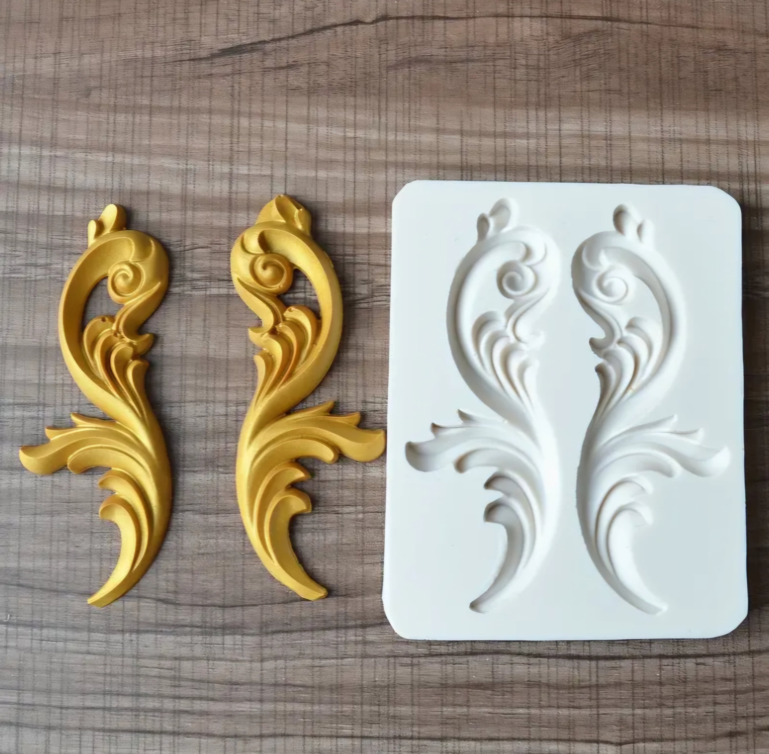 Silikonform - Barock Scrolled Ornaments