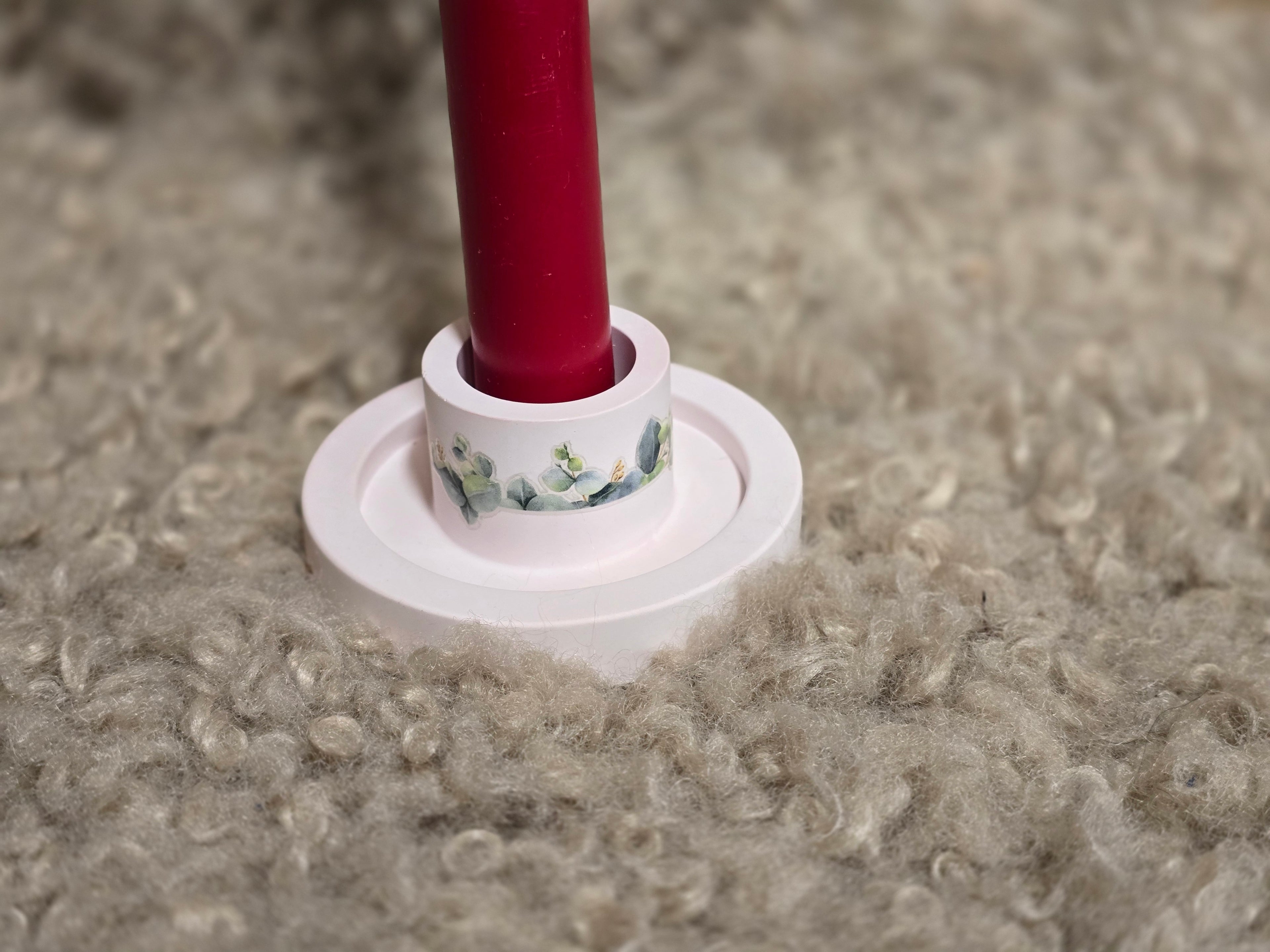 Kerzenständer liebevoll verziert - Charmante Raysin Deko