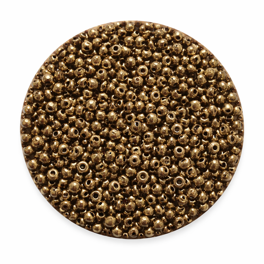 Rocailles Glasperlen 2mm gold