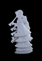 Filzfigur - Engel klein mit Trompete 6er Set - Bastelschachtel - - 