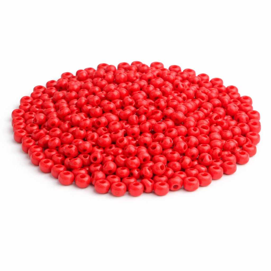 Rocailles Glasperlen 2mm Korallenrot