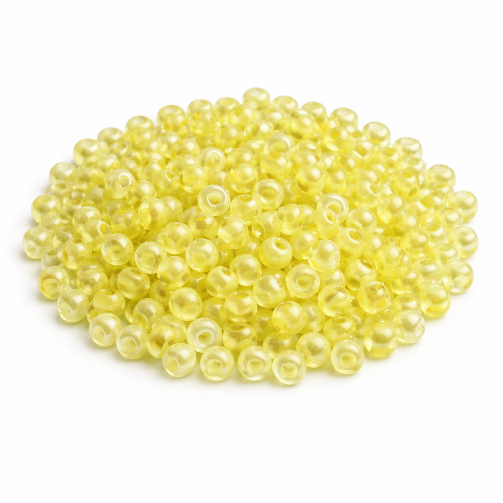 Rocailles Glasperlen 2mm zitronengelb