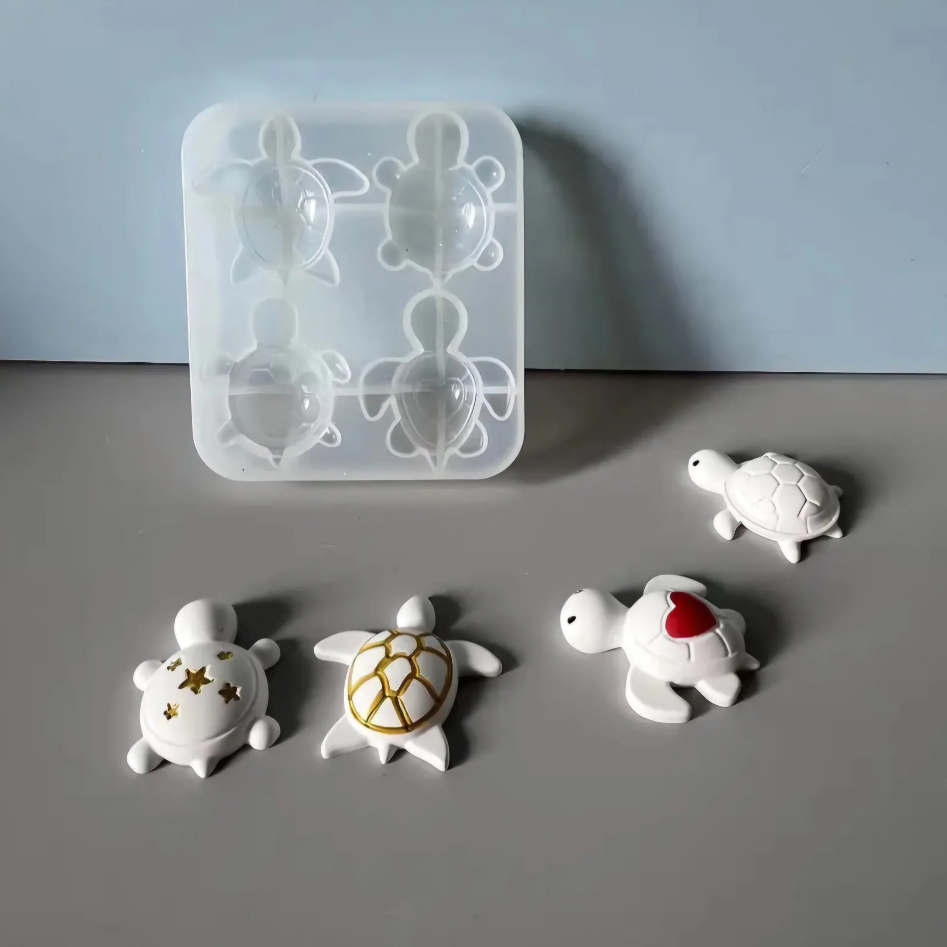 Silikonform - Schildkröten - Bastelschachtel - Präge/ Gieß/ Silikonformen - 