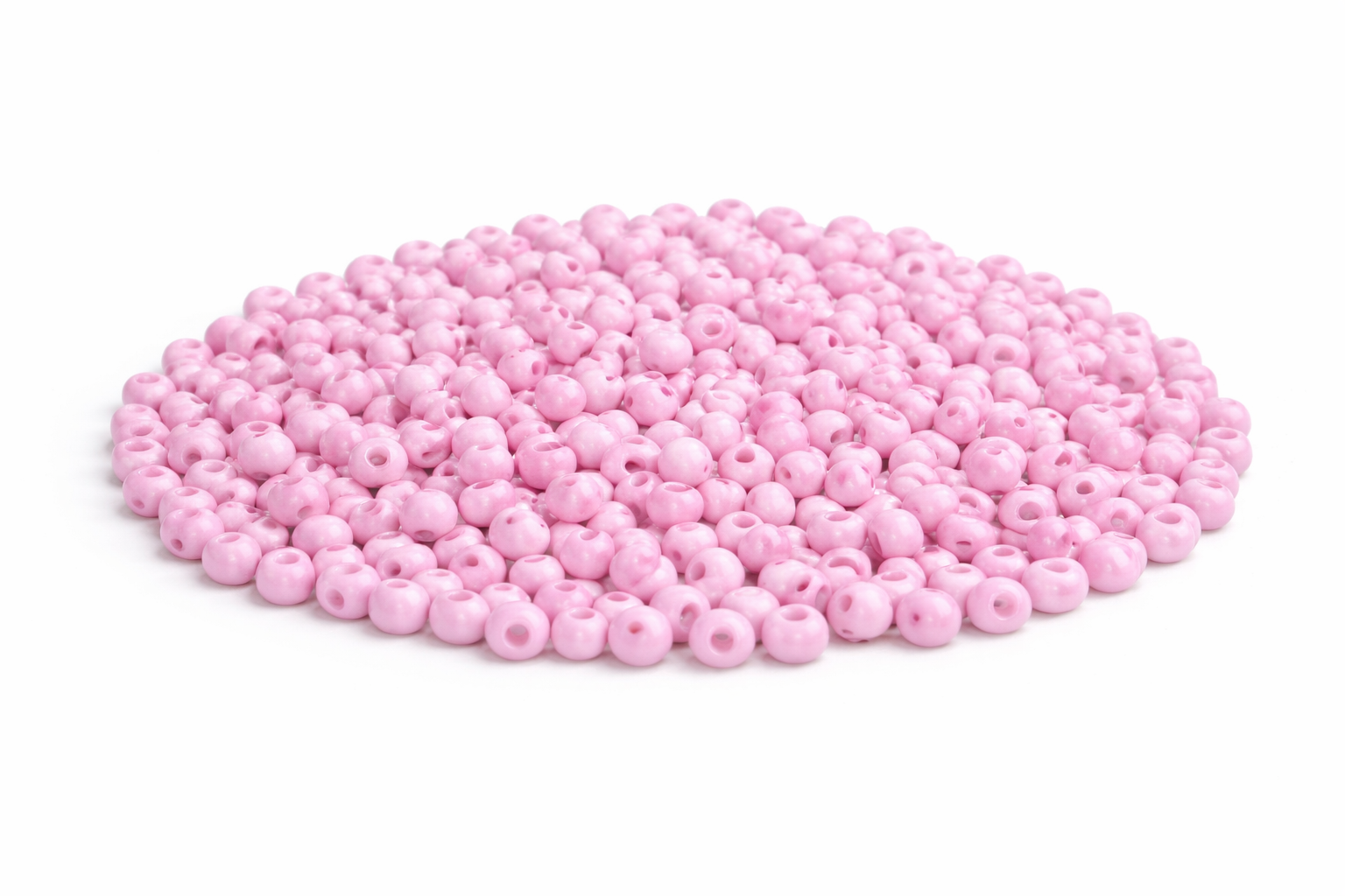 Rocailles Glasperlen 2mm rosa glänzend